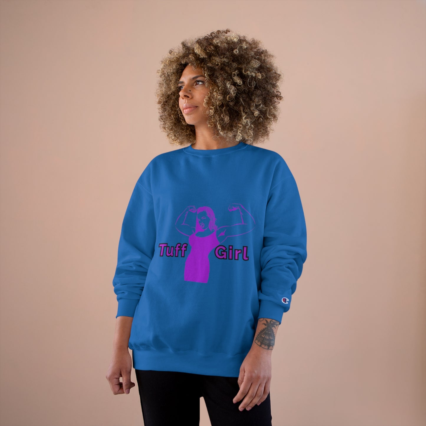 Tuff-Girl purple Champion Sweatshirt