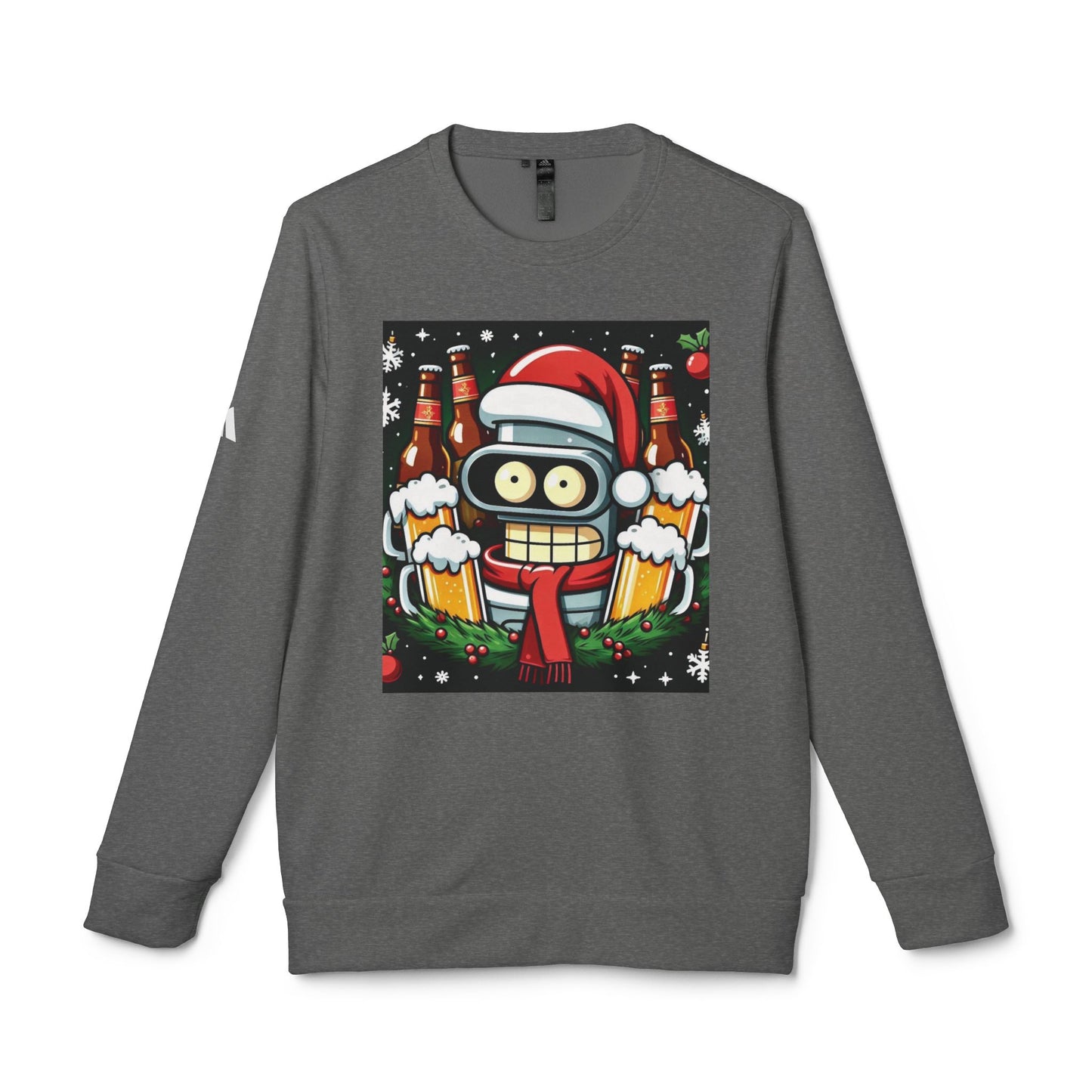 Xmas Bender 1 - Adidas Unisex Fleece Crewneck Sweatshirt