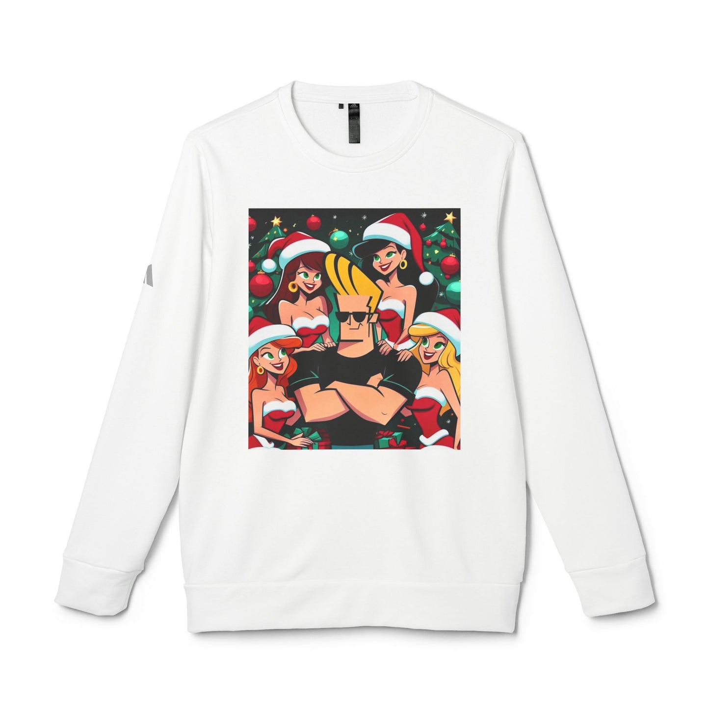 Xmas Johnny Bravo - adidas Unisex Fleece Crewneck Sweatshirt