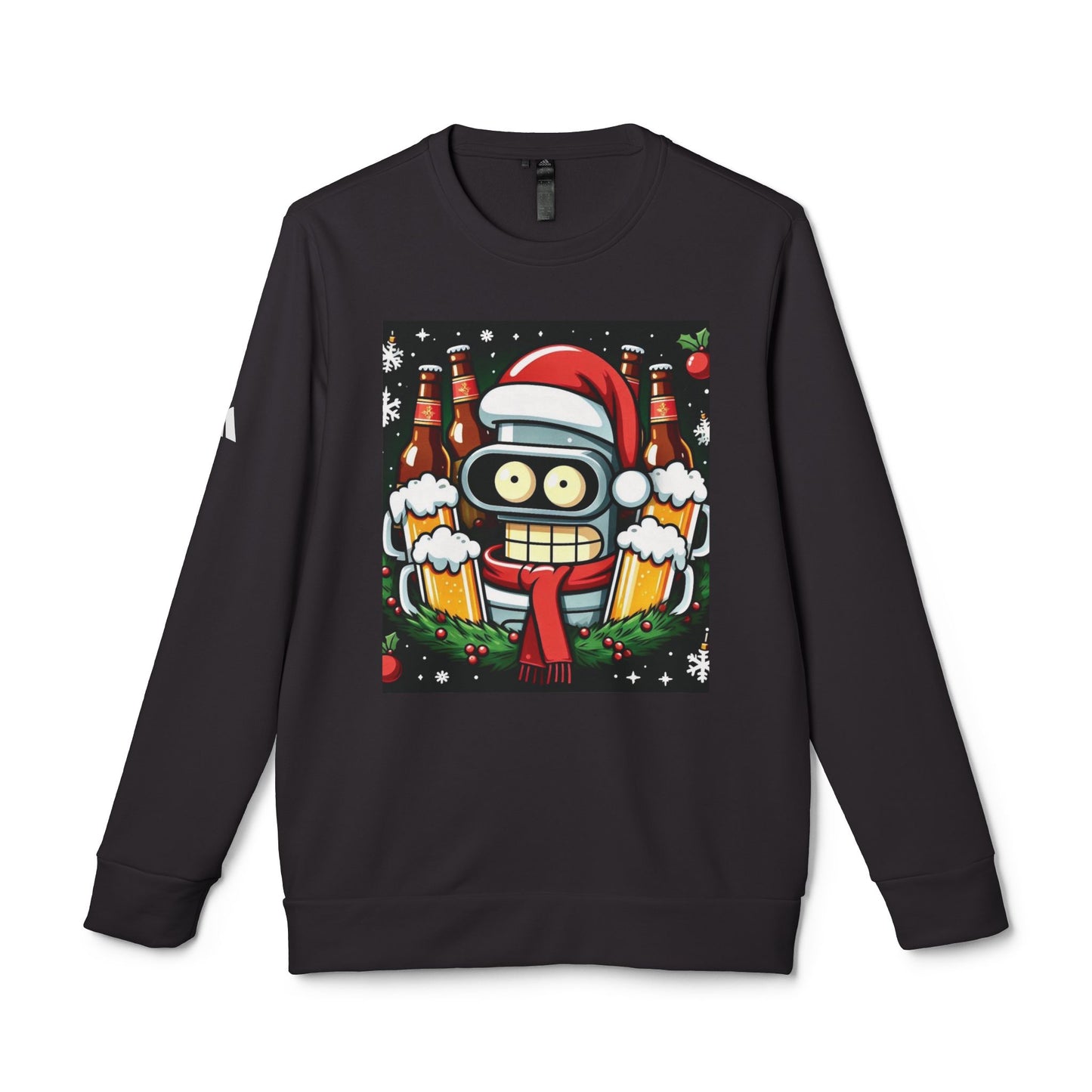 Xmas Bender 1 - Adidas Unisex Fleece Crewneck Sweatshirt