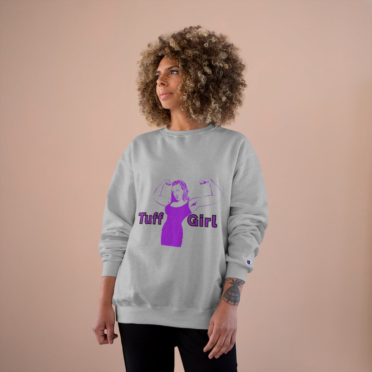 Tuff-Girl purple Champion Sweatshirt