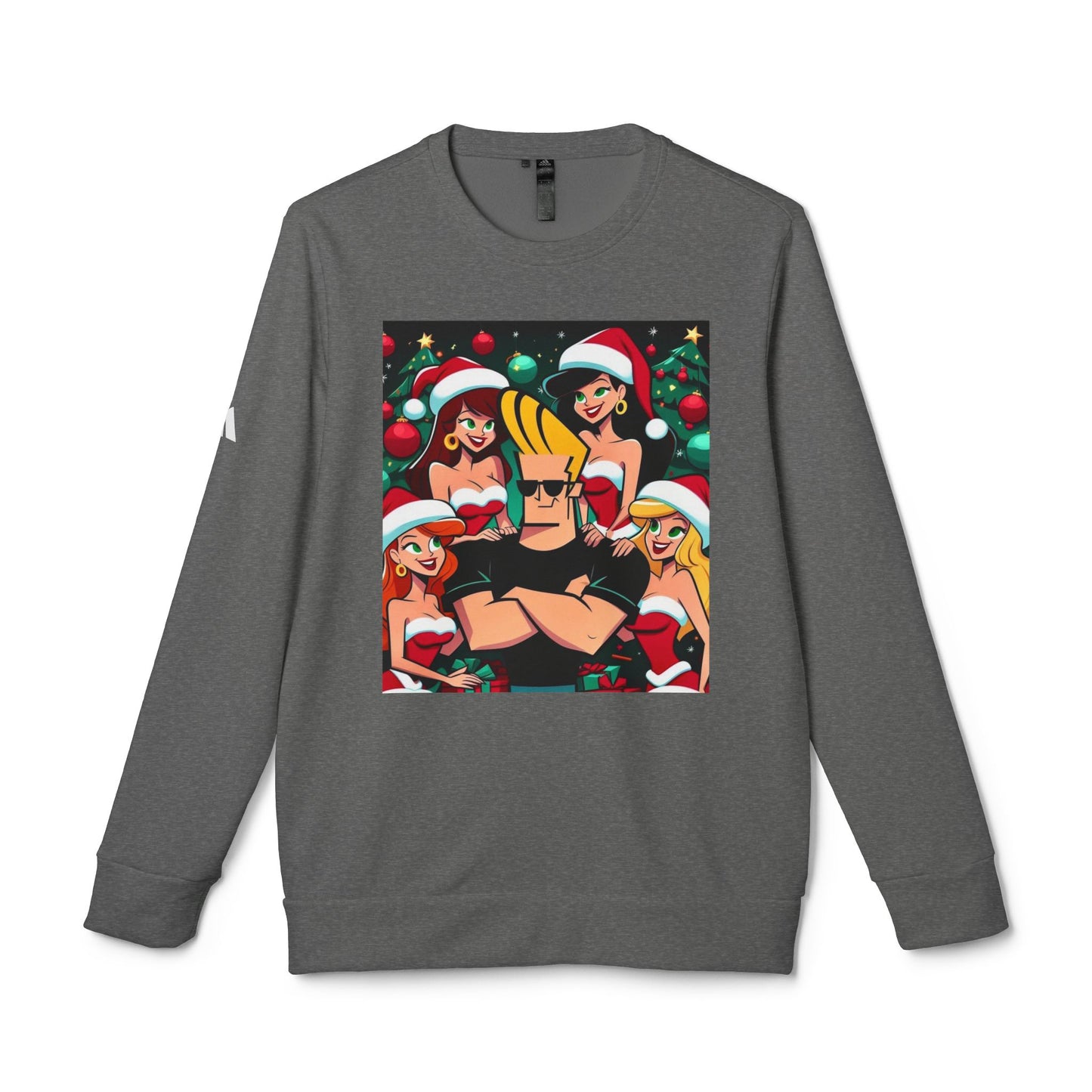 Xmas Johnny Bravo - adidas Unisex Fleece Crewneck Sweatshirt