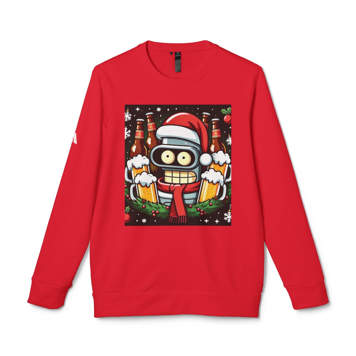 Xmas Bender 1 - Adidas Unisex Fleece Crewneck Sweatshirt