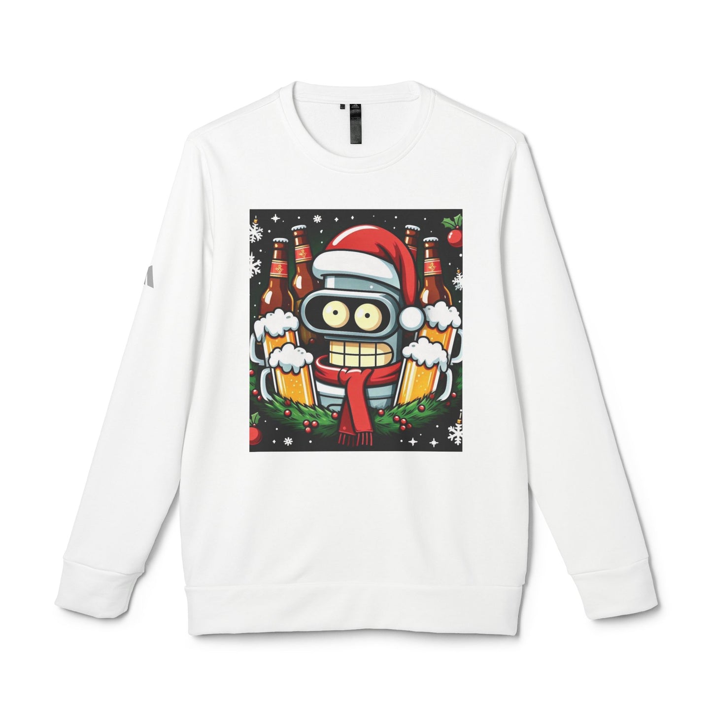 Xmas Bender 1 - Adidas Unisex Fleece Crewneck Sweatshirt