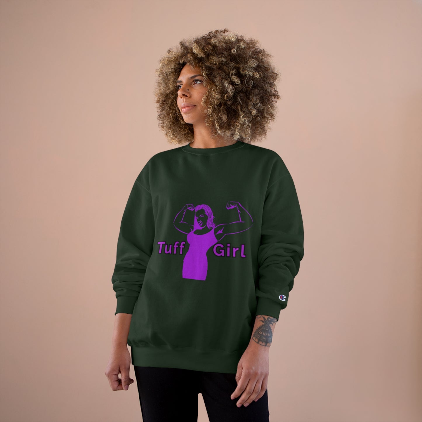 Tuff-Girl purple Champion Sweatshirt