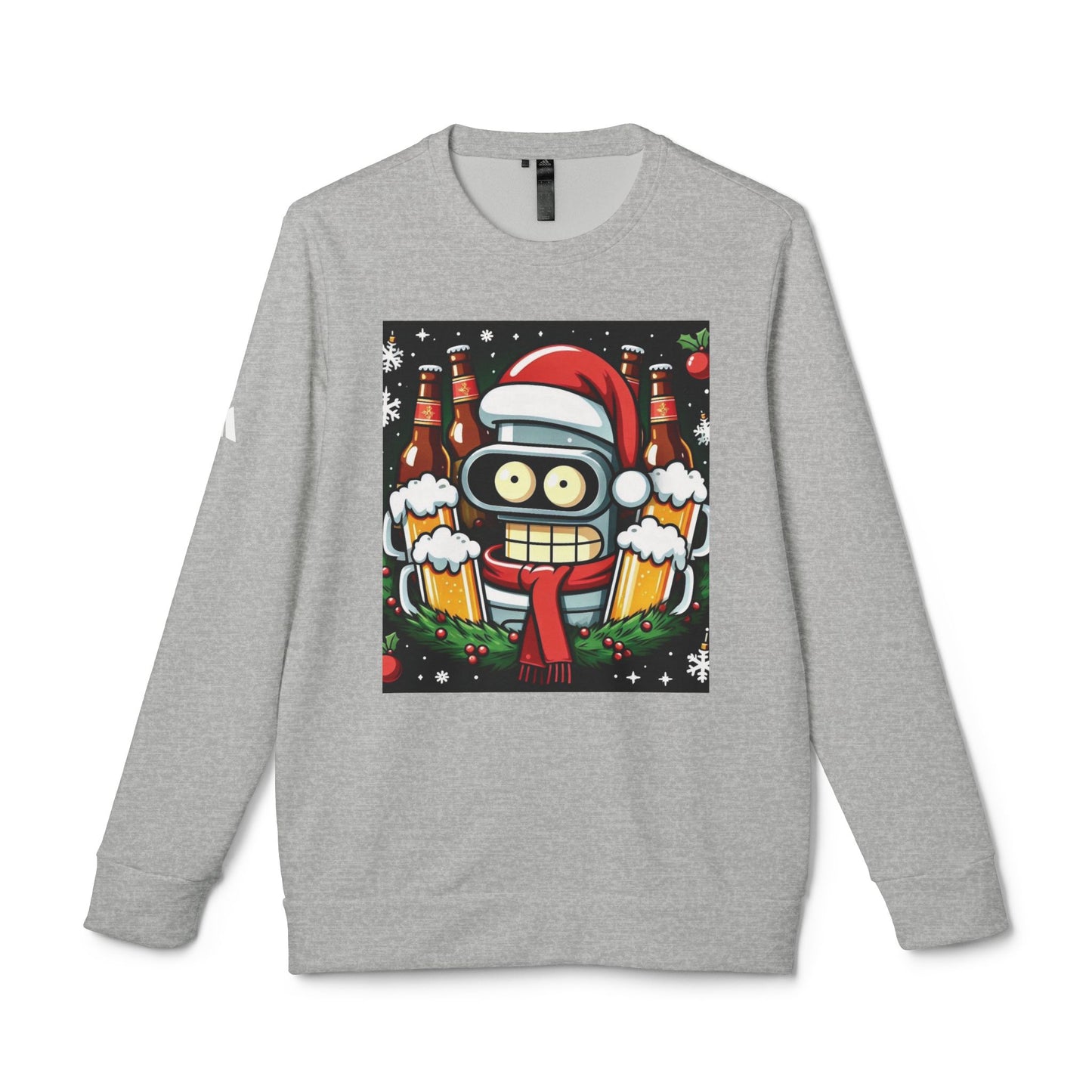 Xmas Bender 1 - Adidas Unisex Fleece Crewneck Sweatshirt