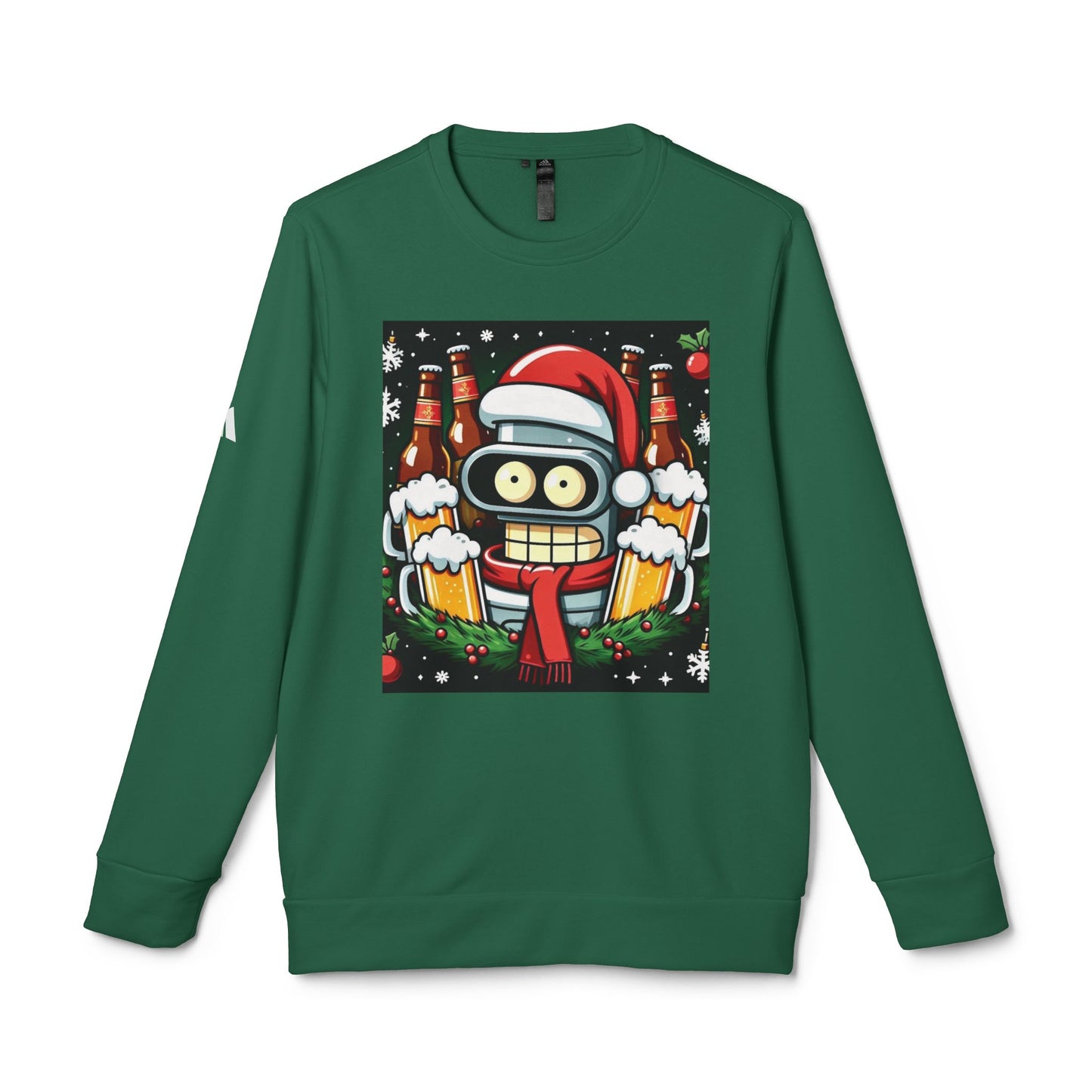 Xmas Bender 1 - Adidas Unisex Fleece Crewneck Sweatshirt