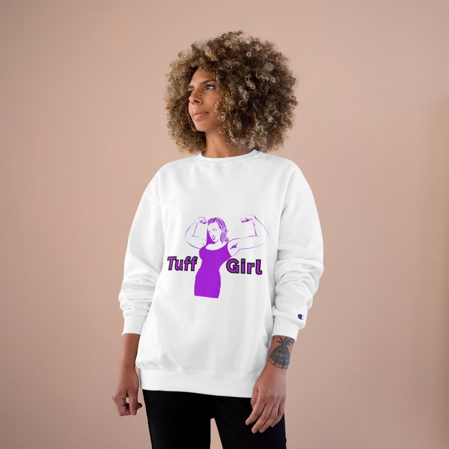 Tuff-Girl purple Champion Sweatshirt