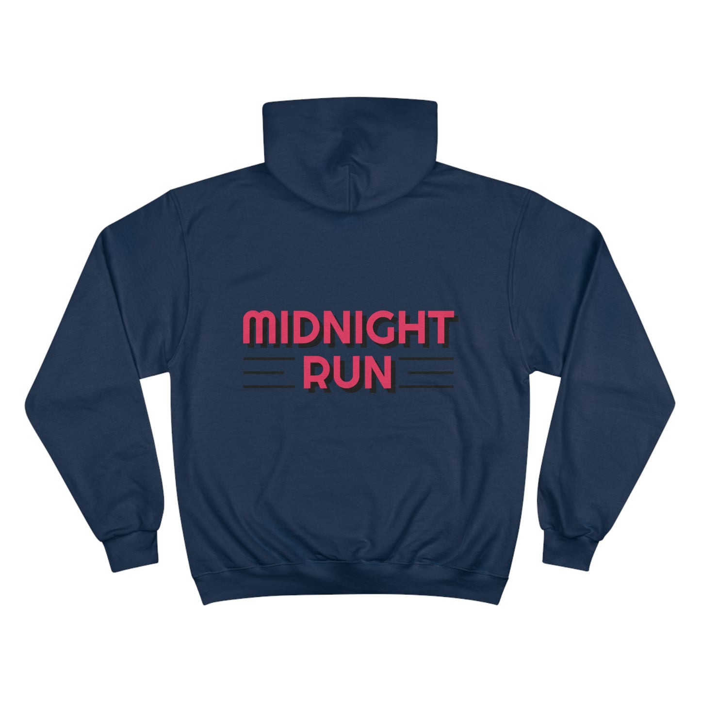 Midnight Runner - Champion Hoodie (front and back)