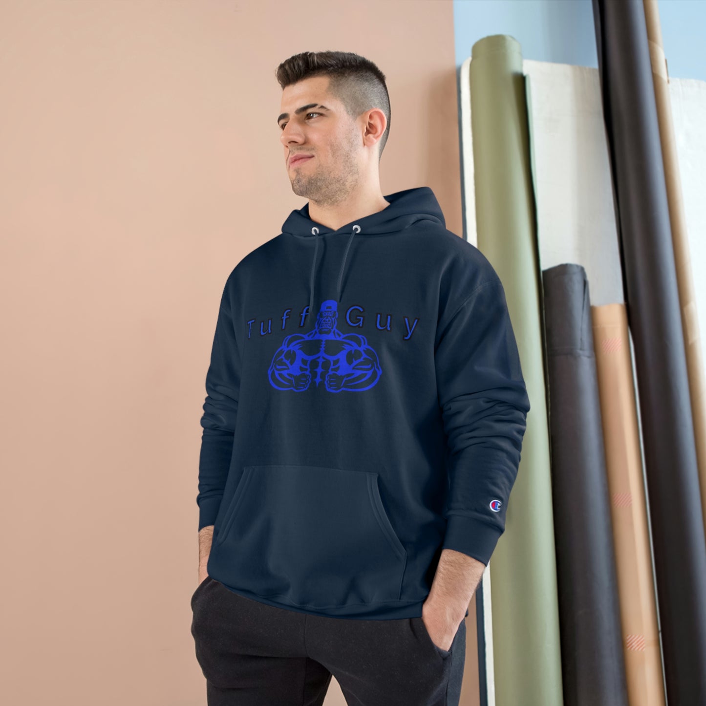 Tuff-guy - Champion Hoodie (Blue Boi)