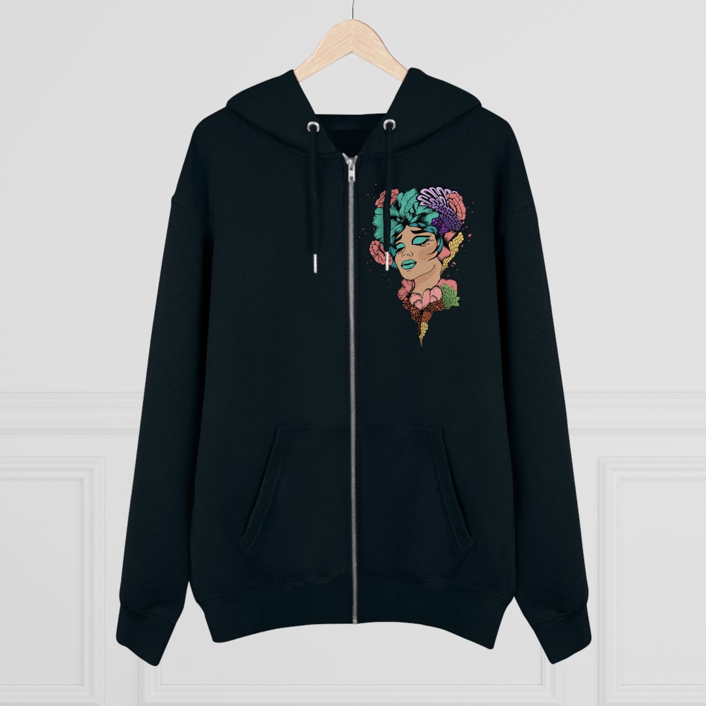 Eyes Closed - Zip Hoodie (Single Left)