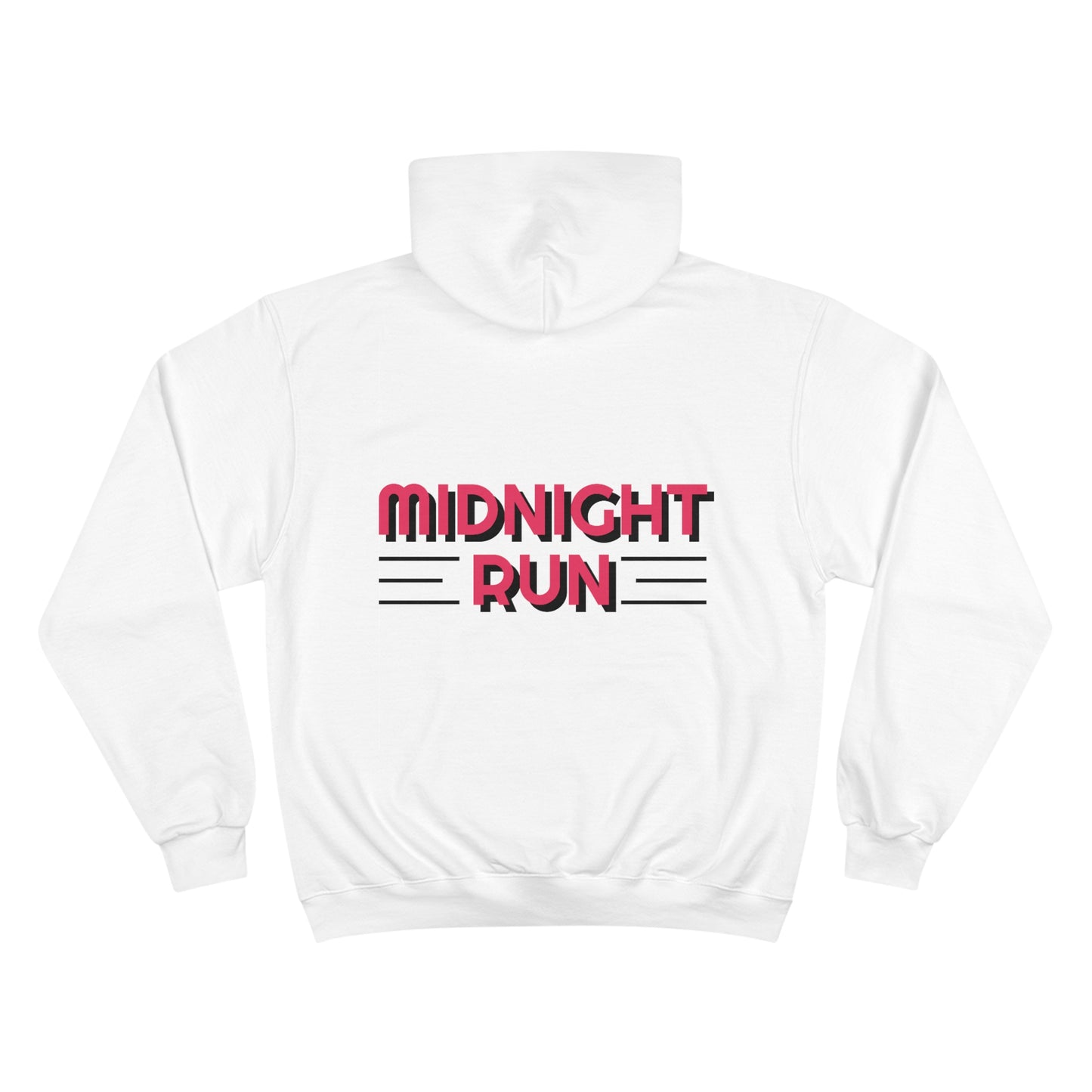 Midnight Runner - Champion Hoodie (front and back)