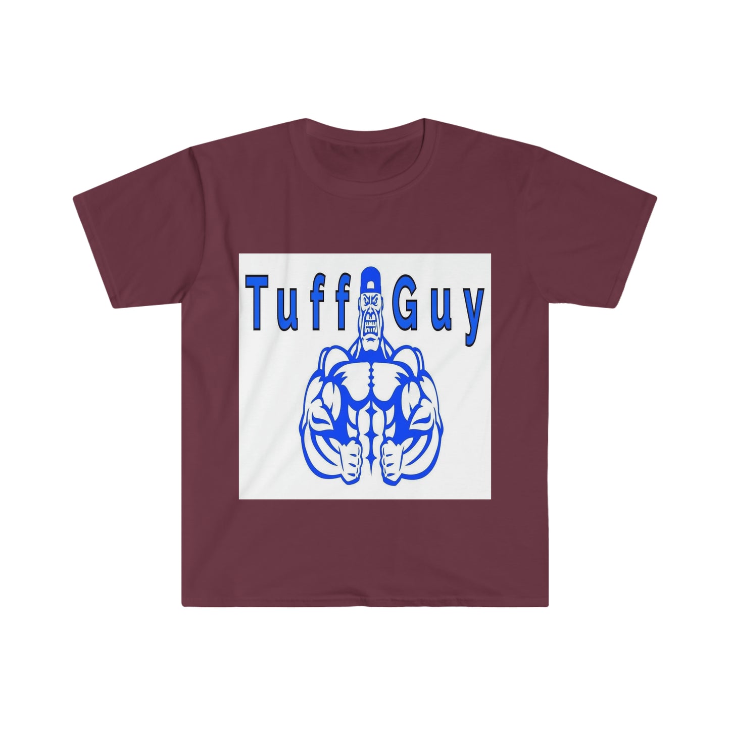 Tuff-Guy Softstyle T-Shirt (White Squared Logo Blue)