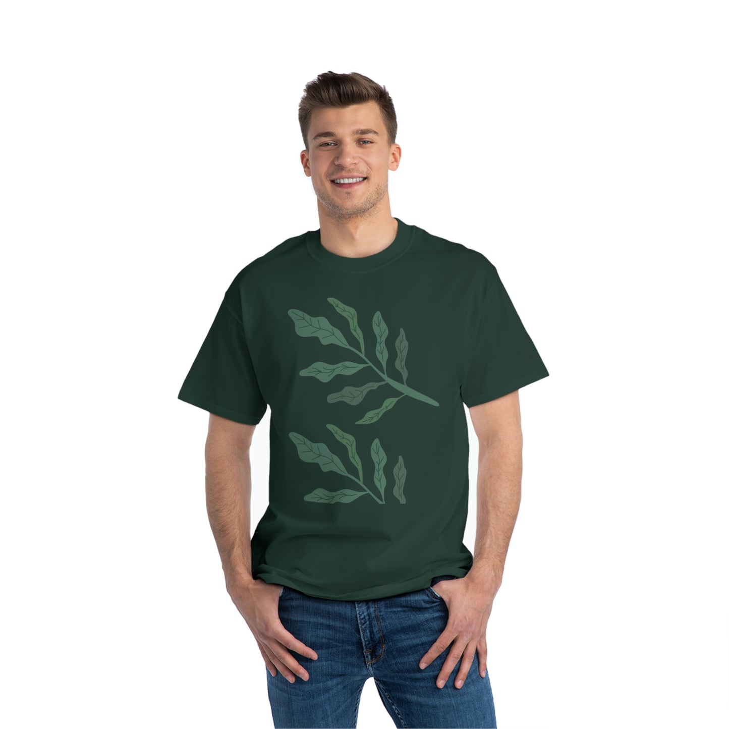 Leaf Design Beefy-T®  Short-Sleeve T-Shirt