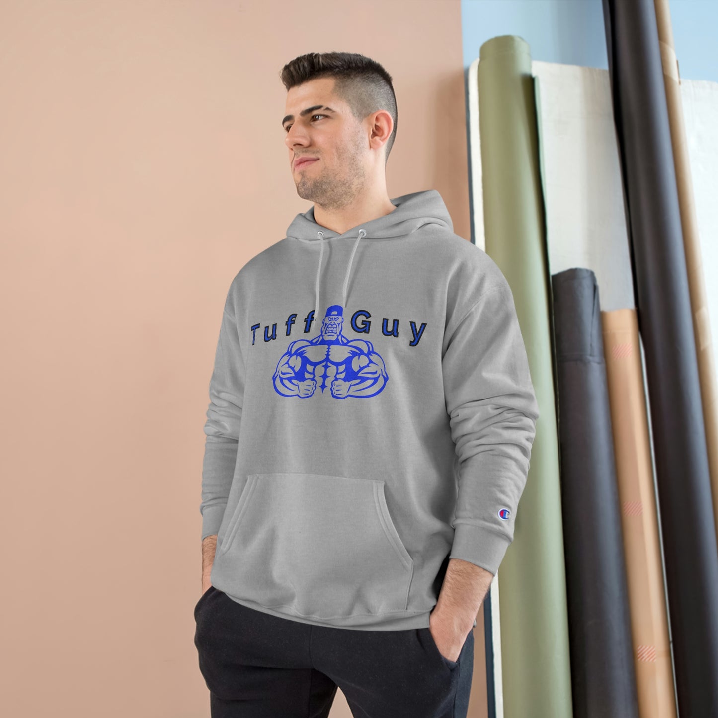 Tuff-guy - Champion Hoodie (Blue Boi)