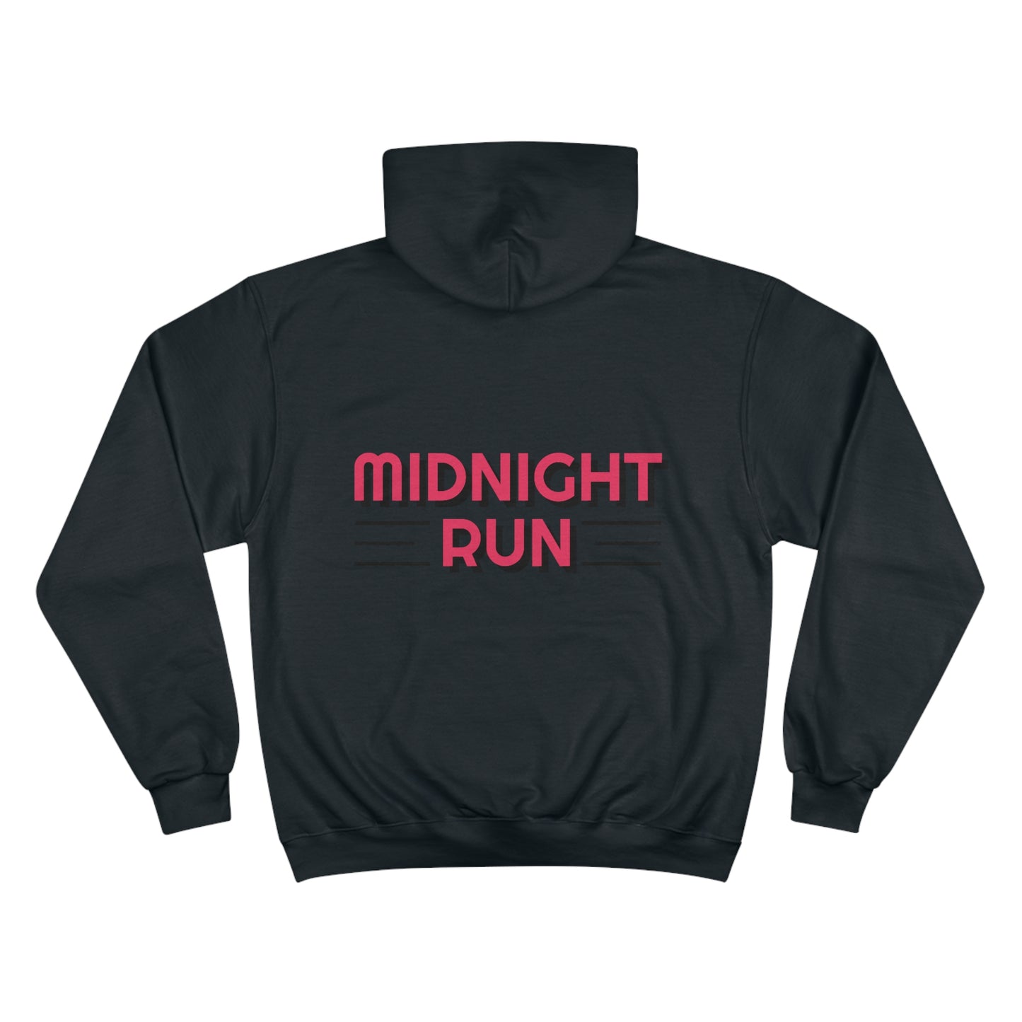 Midnight Runner - Champion Hoodie (front and back)