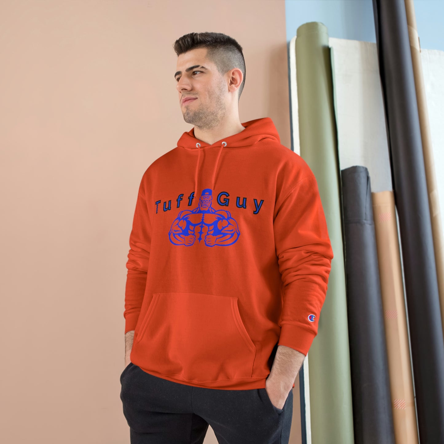 Tuff-guy - Champion Hoodie (Blue Boi)