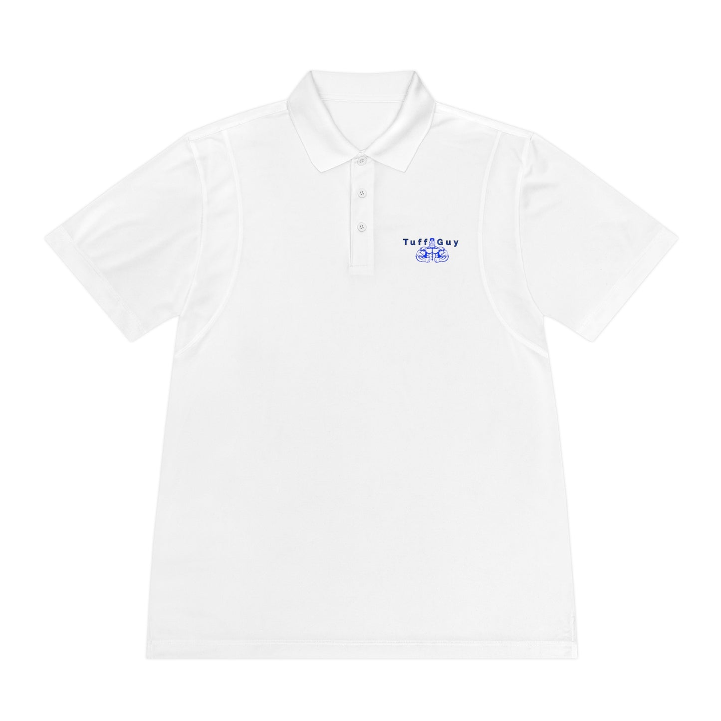 Tuff-Guy Men's Sport Polo Shirt (Blue Logo)