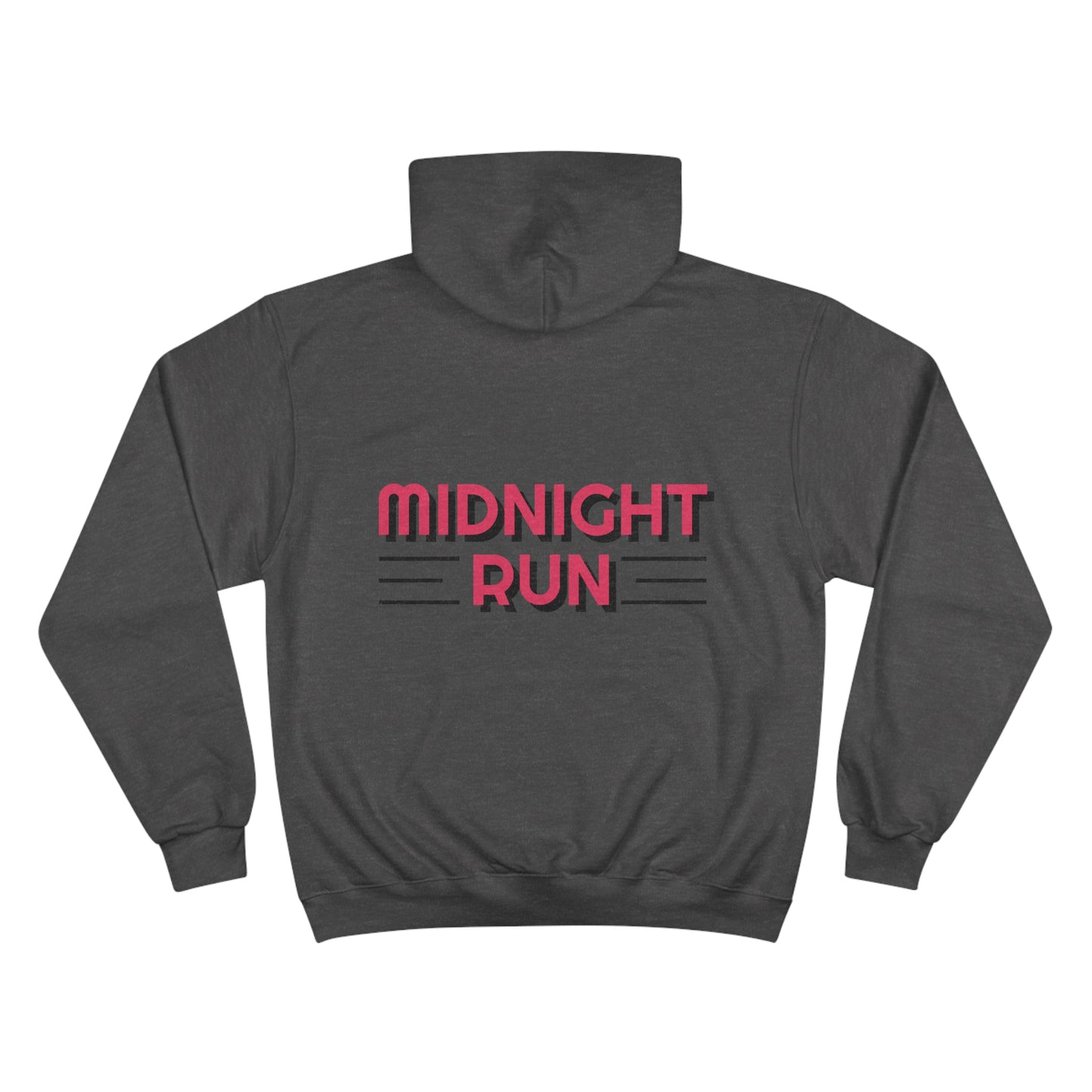 Midnight Runner - Champion Hoodie (front and back)