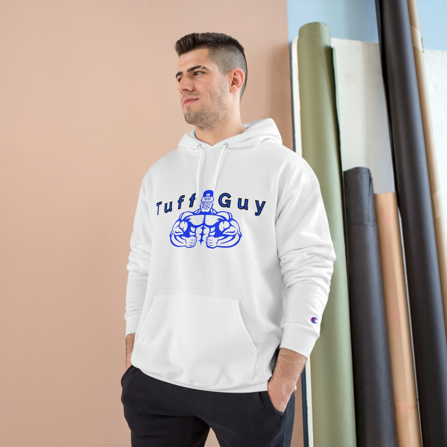 Tuff-guy - Champion Hoodie (Blue Boi)