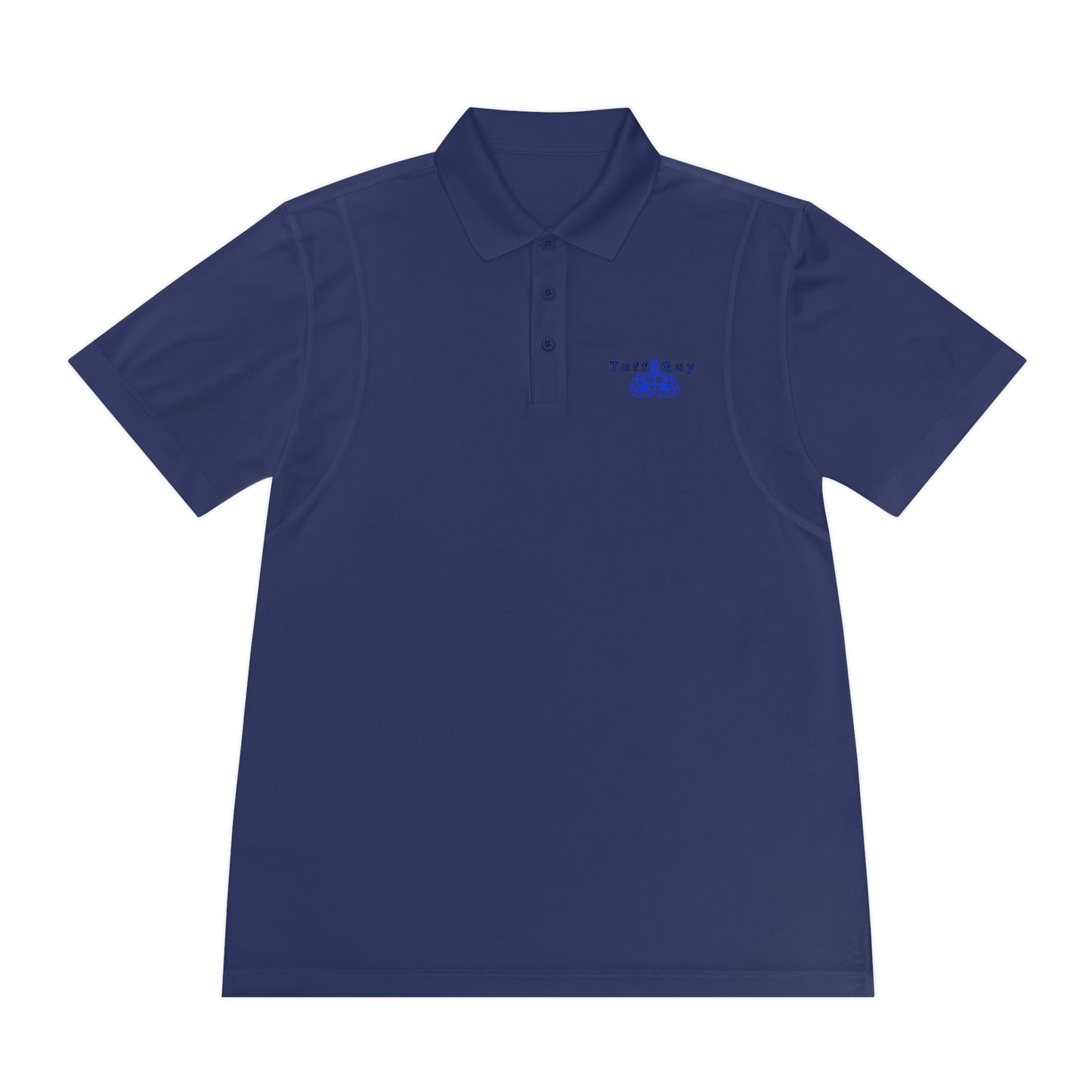 Tuff-Guy Men's Sport Polo Shirt (Blue Logo)