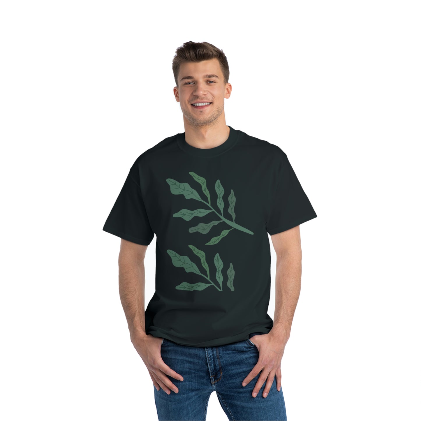 Leaf Design Beefy-T®  Short-Sleeve T-Shirt