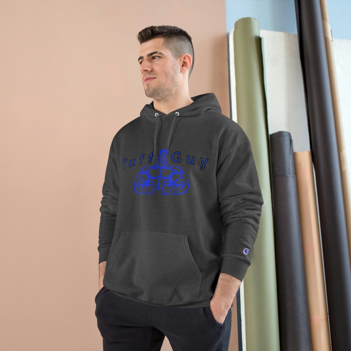 Tuff-guy - Champion Hoodie (Blue Boi)