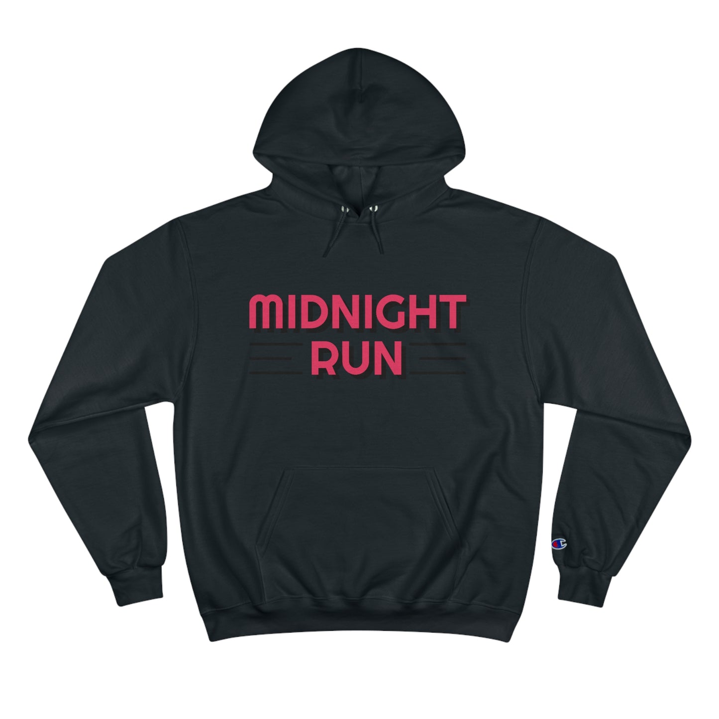 Midnight Runner - Champion Hoodie (front and back)