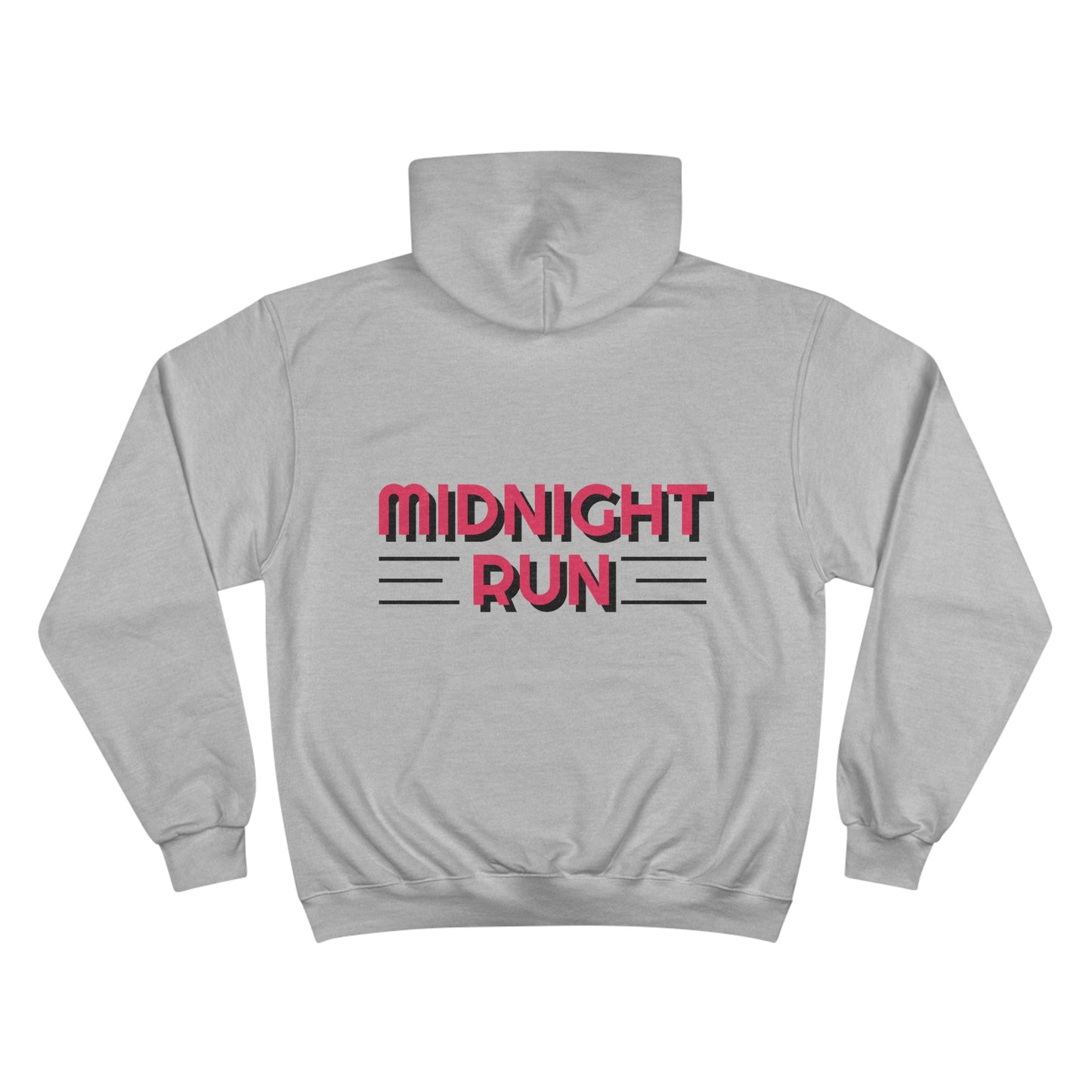 Midnight Runner - Champion Hoodie (front and back)