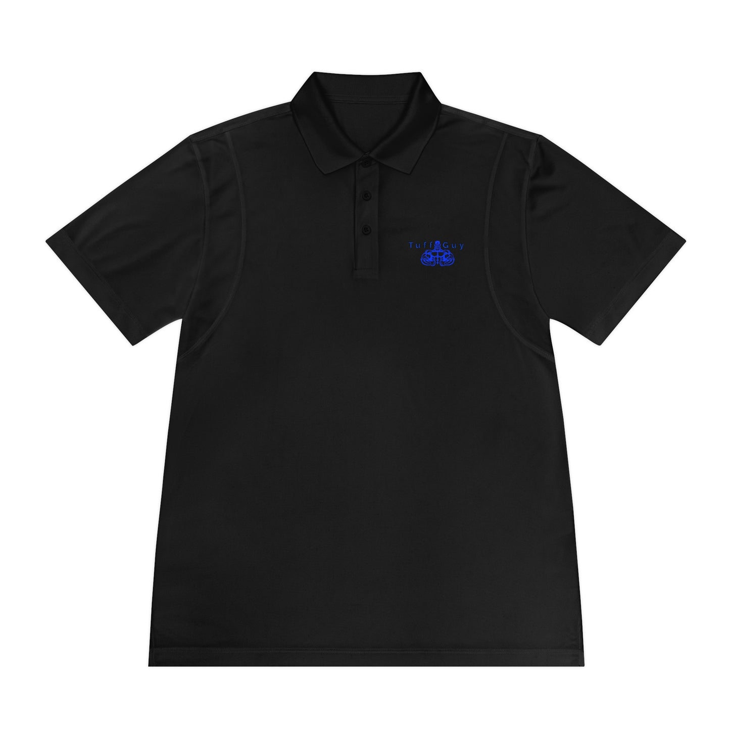 Tuff-Guy Men's Sport Polo Shirt (Blue Logo)