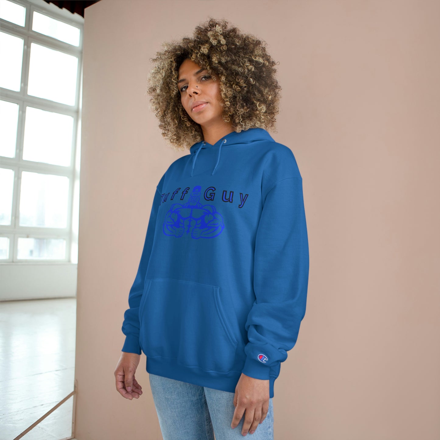 Tuff-guy - Champion Hoodie (Blue Boi)