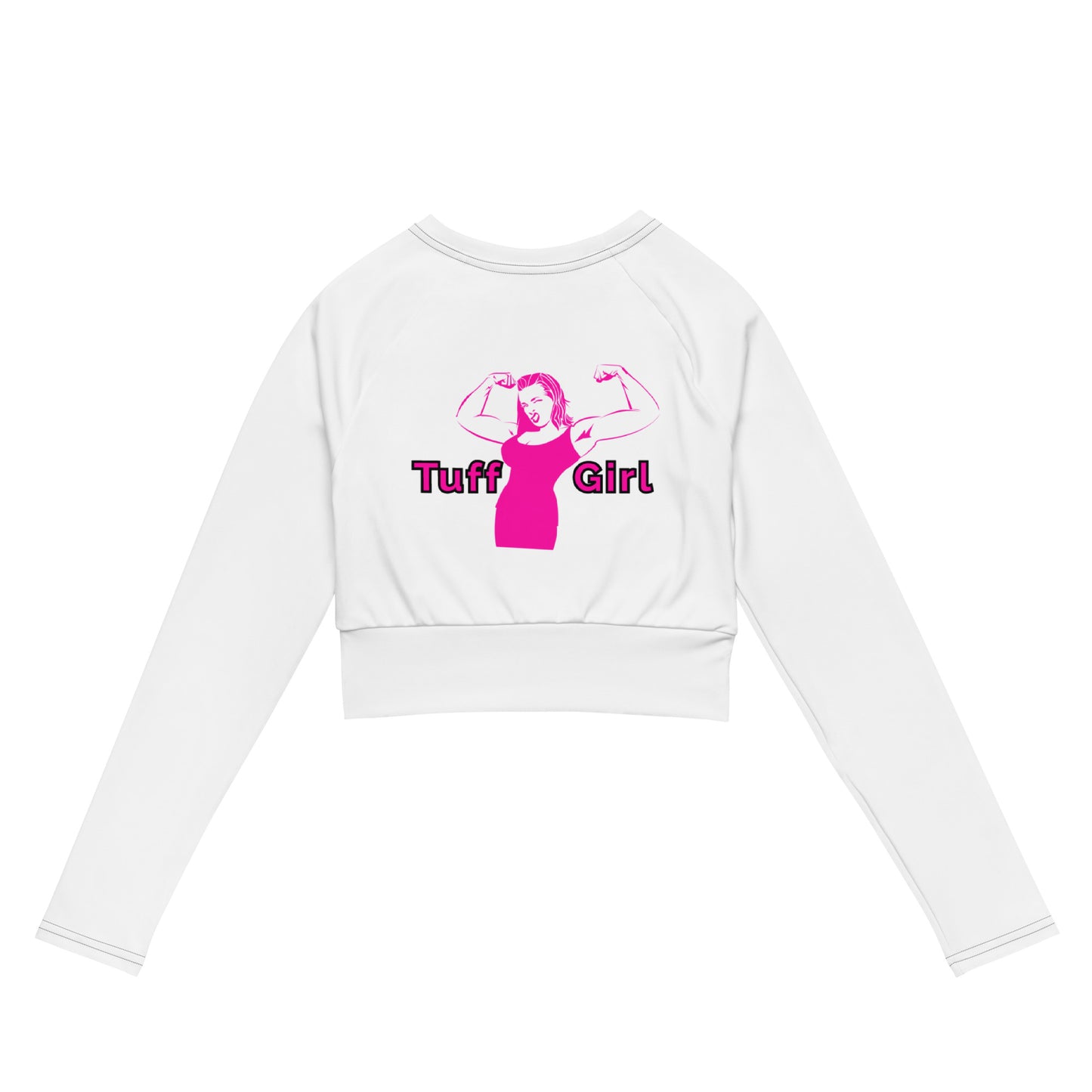 Tuff-Girl long-sleeve crop top