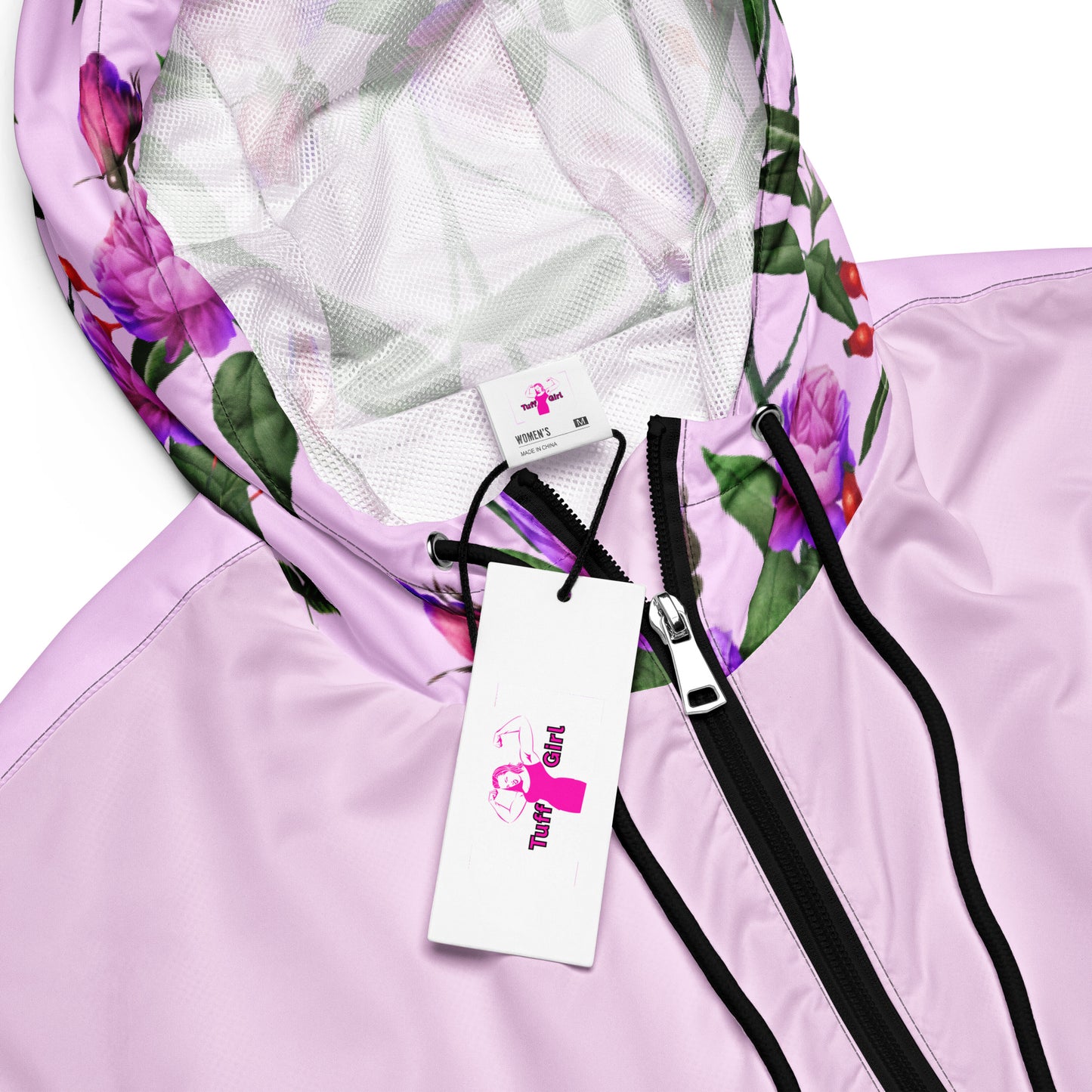 Women's cropped windbreaker With Hood