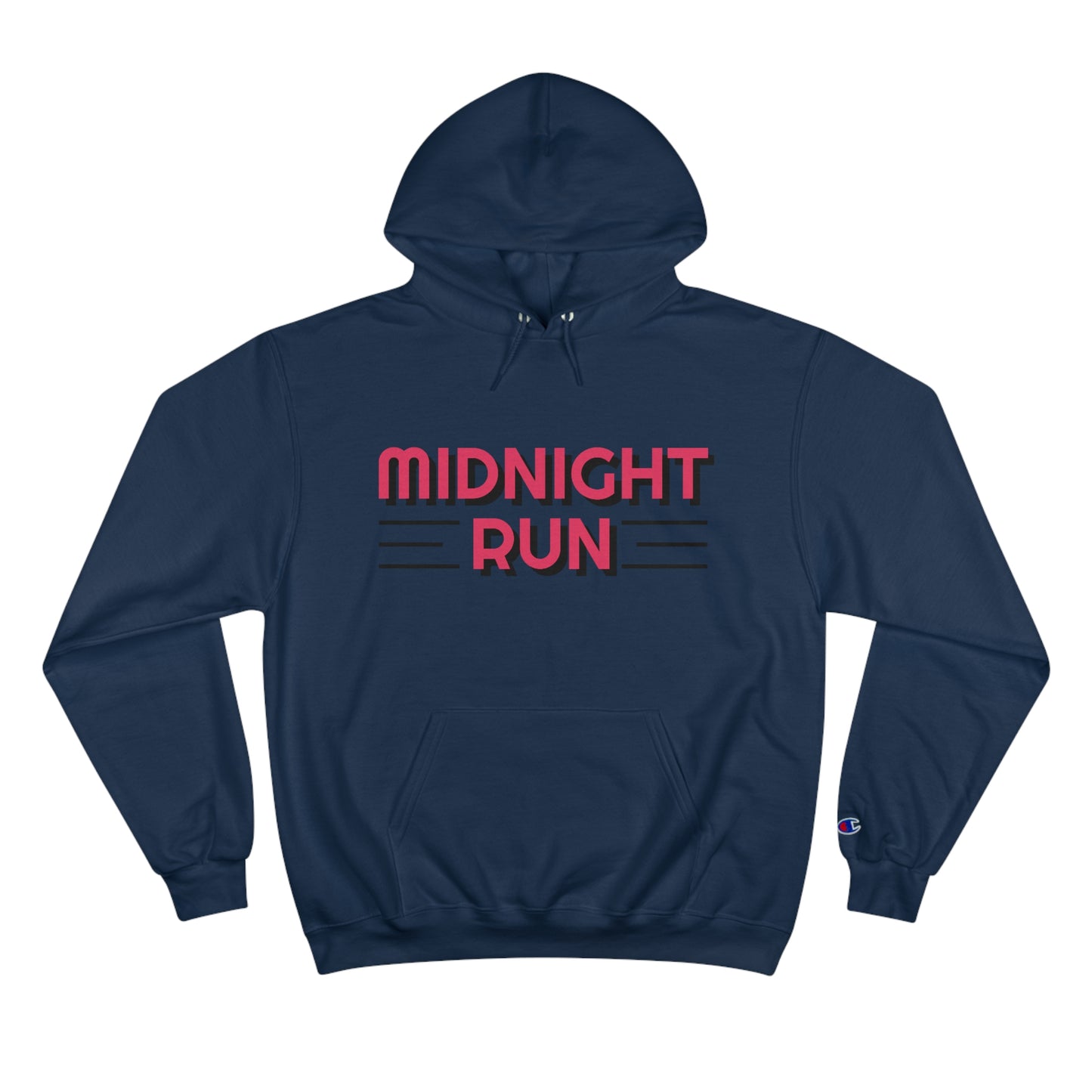 Midnight Runner - Champion Hoodie (front and back)