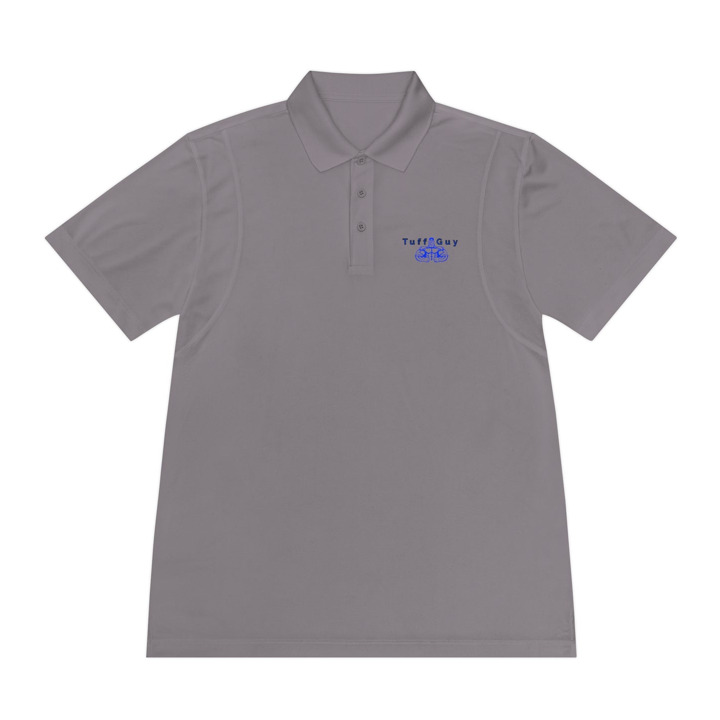 Tuff-Guy Men's Sport Polo Shirt (Blue Logo)