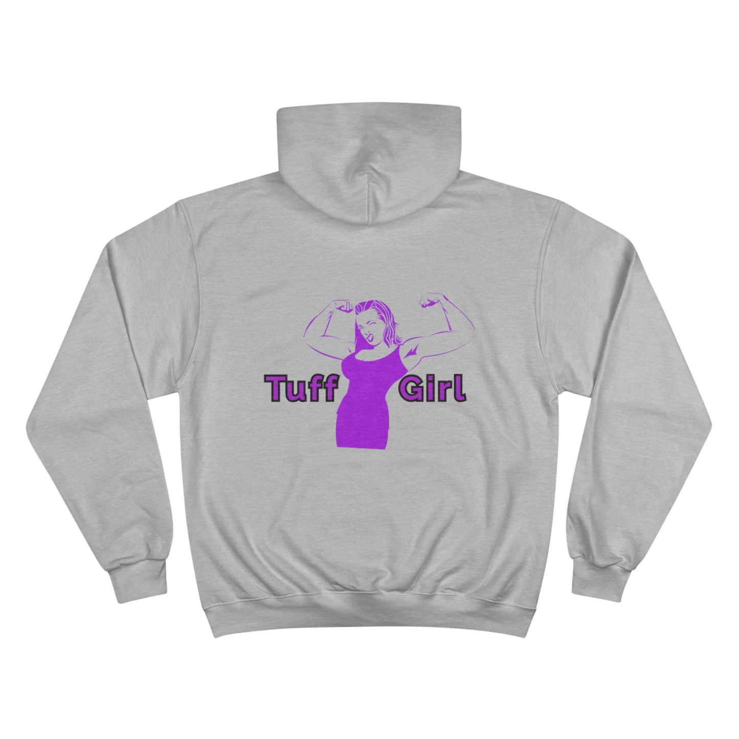 Tuff-girl - Champion Hoodie (Purple Girl Double sided)