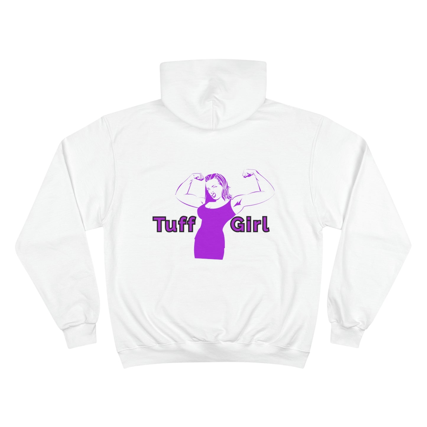 Tuff-girl - Champion Hoodie (Purple Girl Double sided)