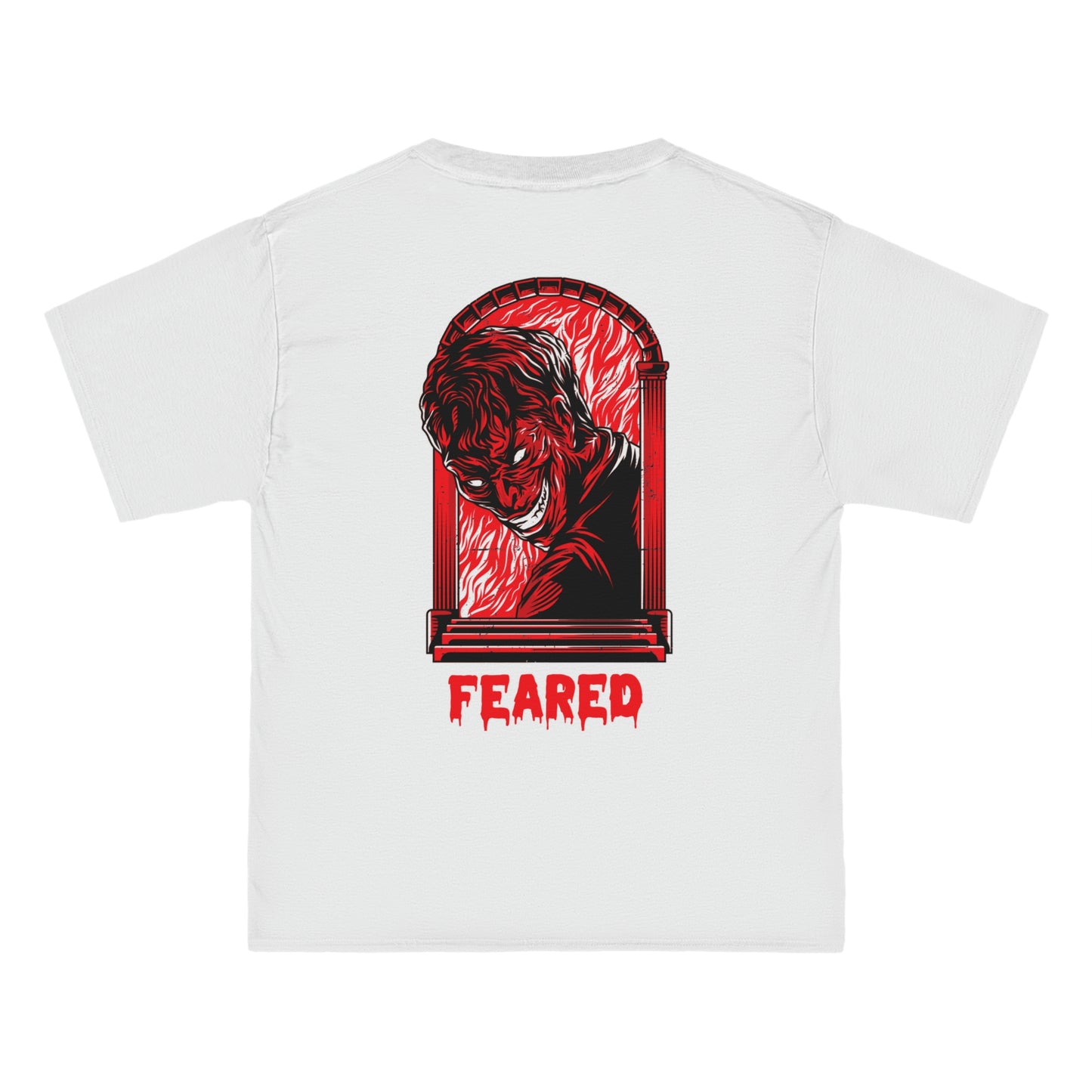 Feared White N RED - Beefy-T®  Short-Sleeve T-Shirt