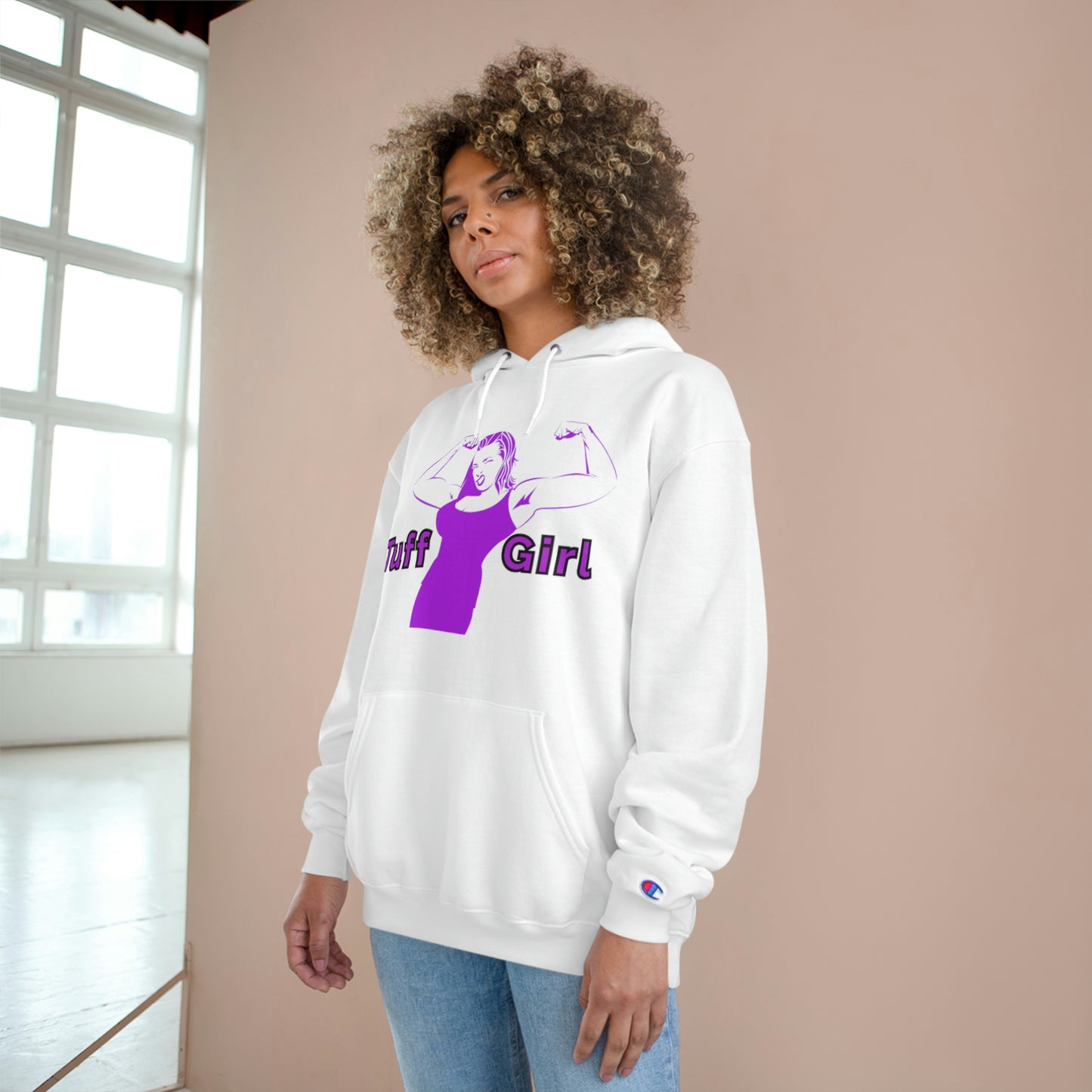 Tuff-Girl - Champion Hoodie (Purple Girl)