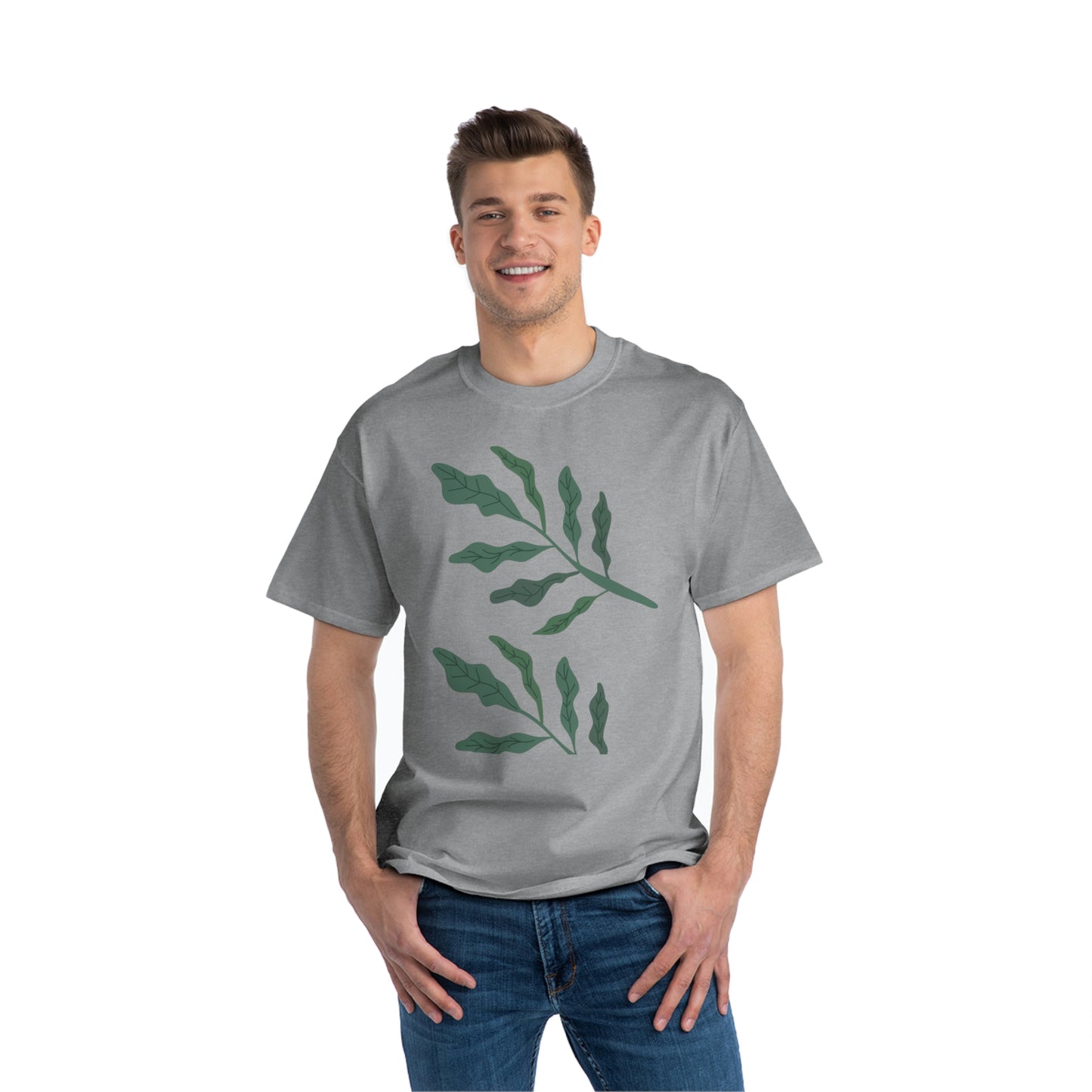 Leaf Design Beefy-T®  Short-Sleeve T-Shirt