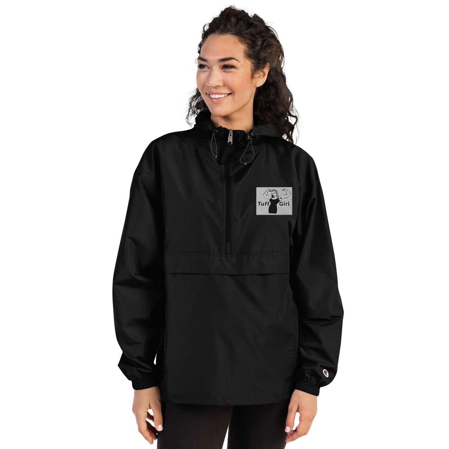 Tuff-Girl Embroidered Champion Packable Jacket