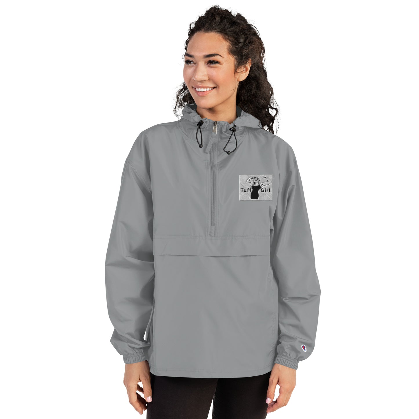 Tuff-Girl Embroidered Champion Packable Jacket