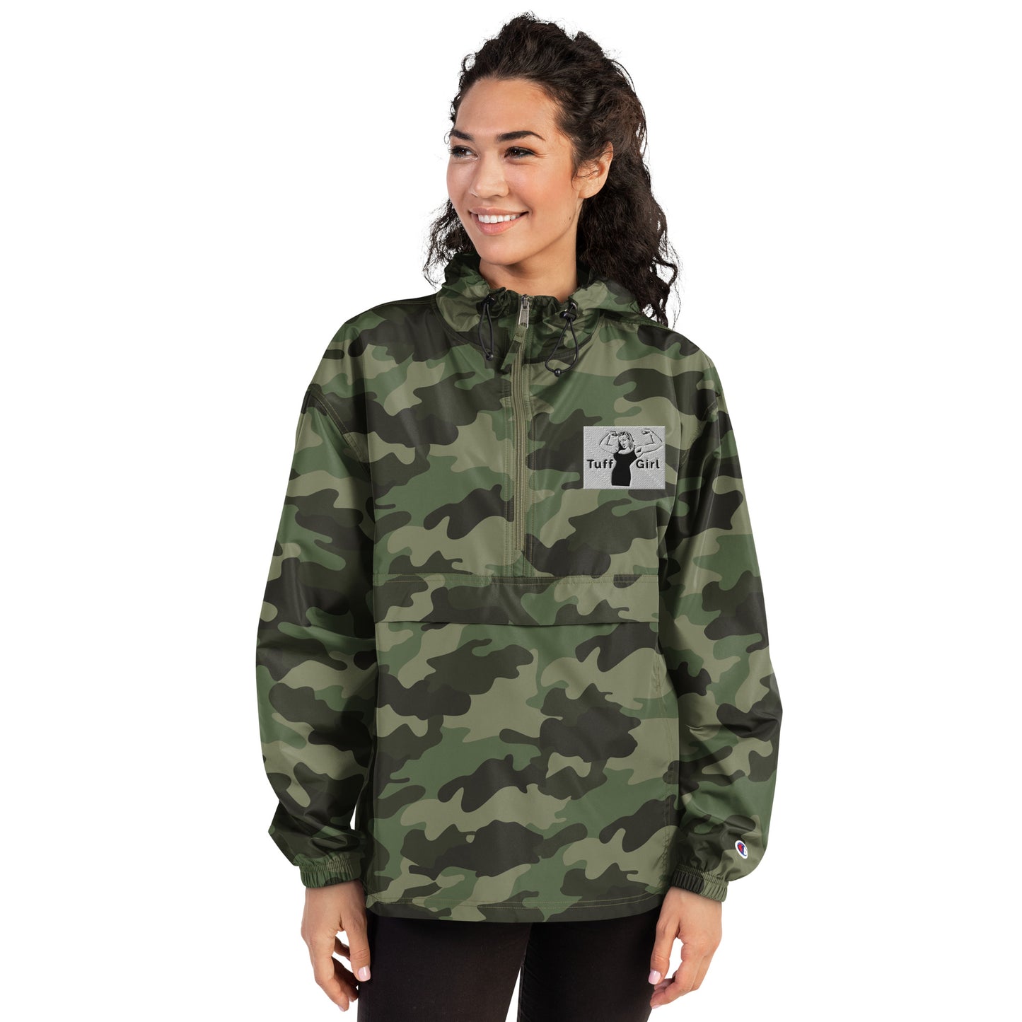 Tuff-Girl Embroidered Champion Packable Jacket