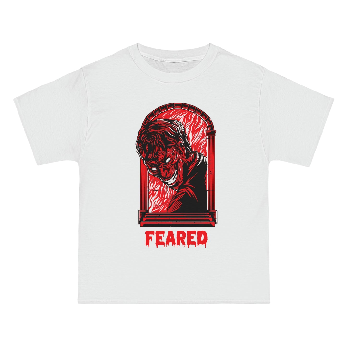 Feared White N RED - Beefy-T®  Short-Sleeve T-Shirt