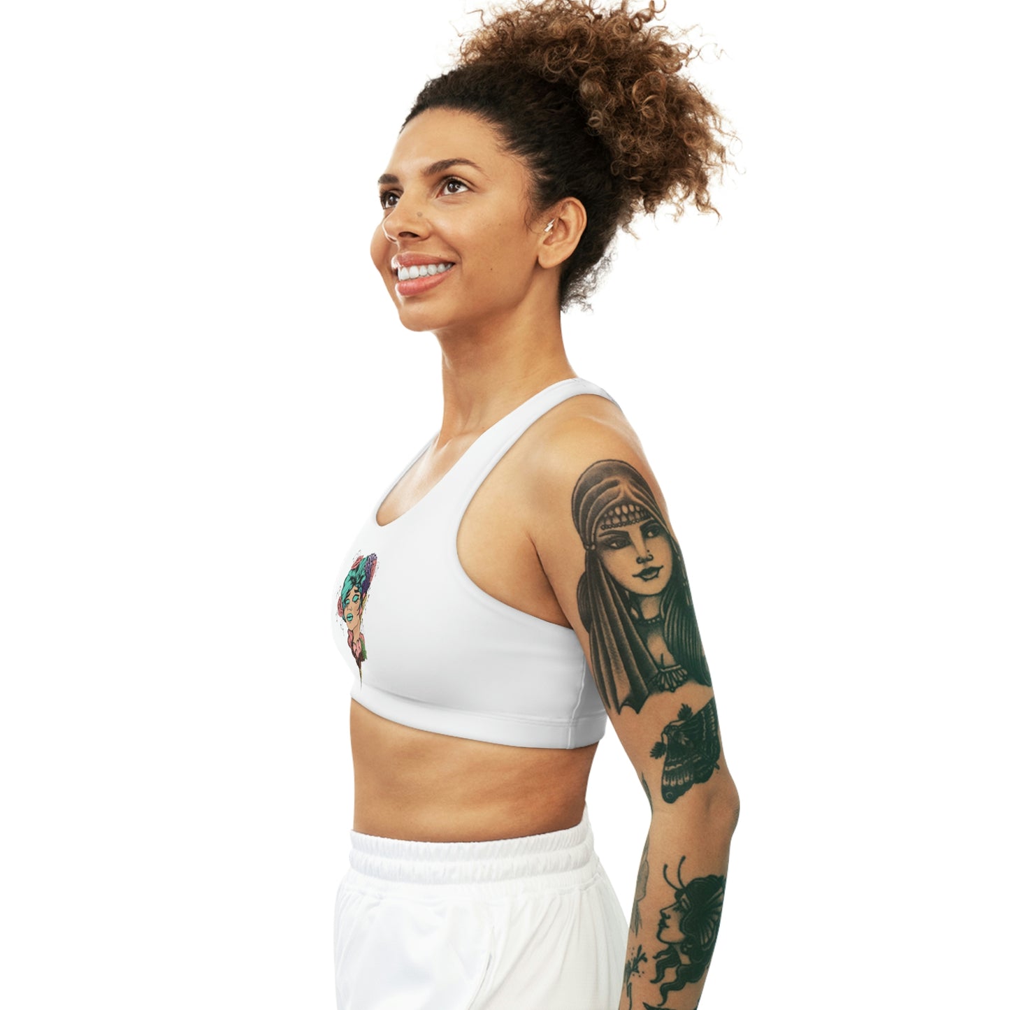 Seamless Sports Bra - Eyes Closed